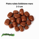 Piatra rulata Goldstone maro – o scanteie creata de om, pentru intentii clare si pasi constienti