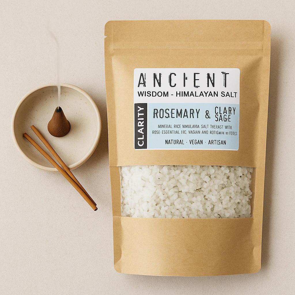 Sare de baie Himalaya 500g – Claritate cu Rozmarin si Salvie