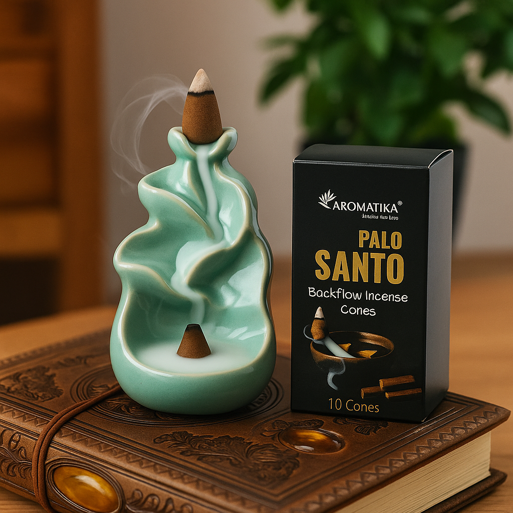 10 Conuri Aromatika Backflow Incense – Palo Santo