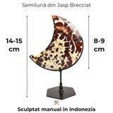 Semiluna din Jasp Brecciat - Simbolul puterii personale si al curajului interior