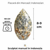 Gardianul calmului - Flacara din Marcasit Indonezian pentru Vindecare si Liniste Interioara 8-9 cm
