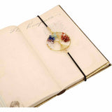 Semn de Carte Elastic cu Pandantiv Chakra 'Arborele Vietii' Companion de Lectura Ideal pentru Copii si Femei