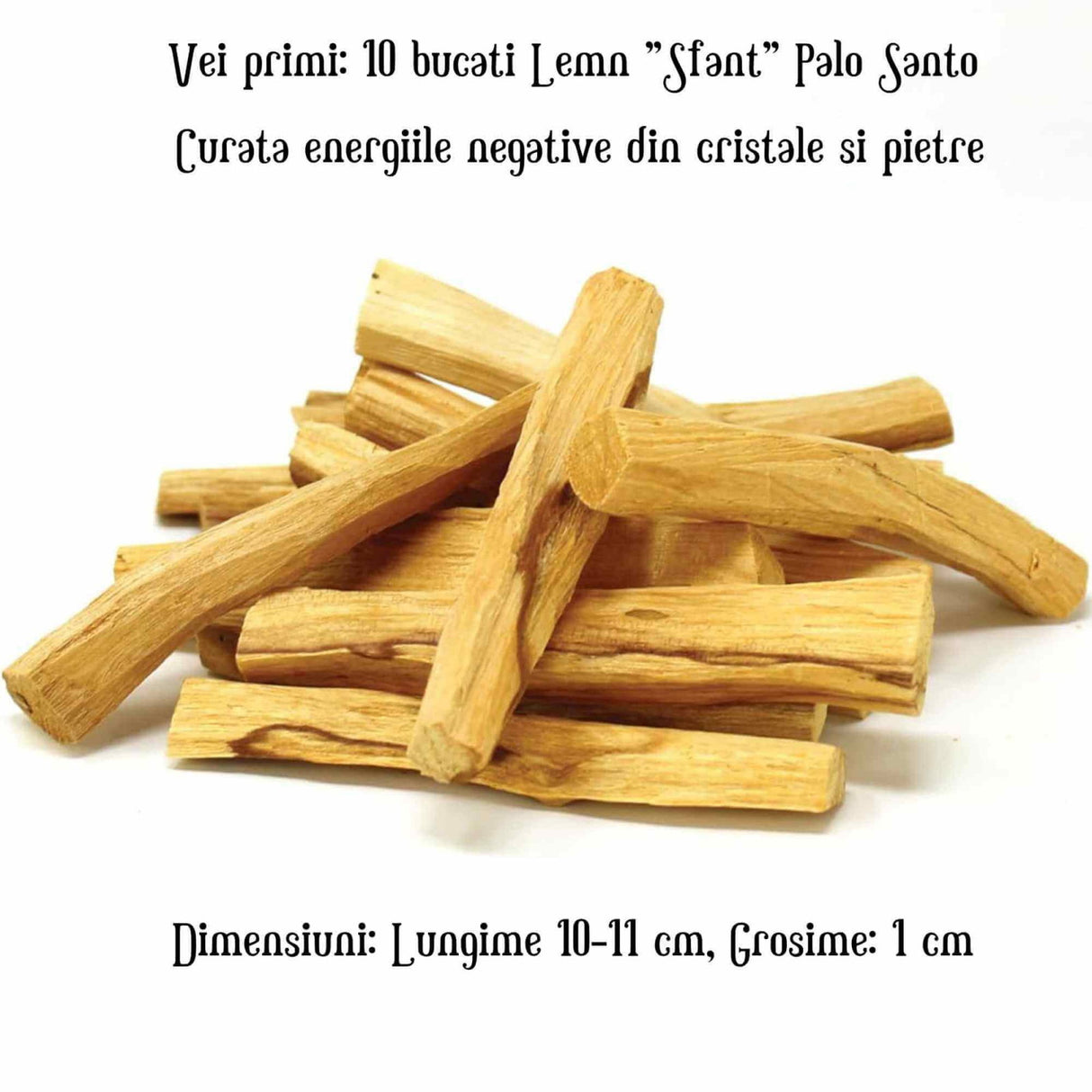 1 Bucata Lemn "Sfant" Palo Santo Pentru Curatarea Cristalelor