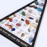Mini Set 36 de cristale si pietre semipretioase de colectie din intreaga lume – cadou educational pentru copii, geologie, pietre minerale
