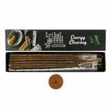 Betisoare parfumate Tribal Soul Energy Clearing + suport ceramic – purificare energetica si pregatire pentru meditatie
