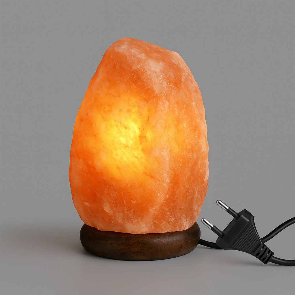 Lampa Sare Himalaya 1.5–2 kg – lumina ambientala calda si relaxanta, include bec si priza EU