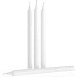 Set 4 Lumanari albe drepte de 25 cm - Lumanari fara picurare si fara parfum - Perfecte ca lumanari pentru cina, ocazii speciale