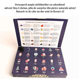 Calendar Advent cu Pietre Naturale - Bucurie si Magie de Craciun