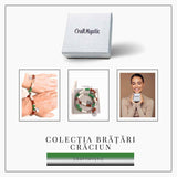 Set bratari cuplu naturale cu Agat, perla si cristal - iubire si echilibru