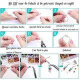 Set de Confectionare Bijuterii cu 28 de tipuri de Cristale Kitul Perfect pentru Copii si Pasionatii de Handmade