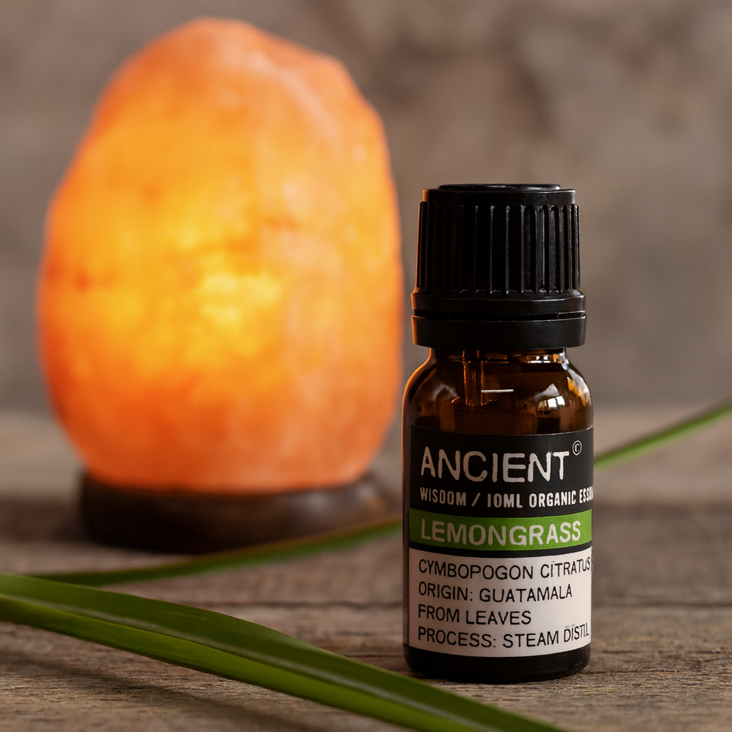 Ulei esential organic Lemongrass 10 ml – revigorant pentru difuzor si masaj diluat