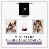 Sfera din Cuart Transparent Natural, 1 buc, 30-35 mm - Piatra Semipretioasa pentru Cadouri, Meditatie si Claritate