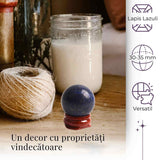 Sfera Lapis Lazuli Natural, 30-35mm – Claritate Mentala si Echilibru