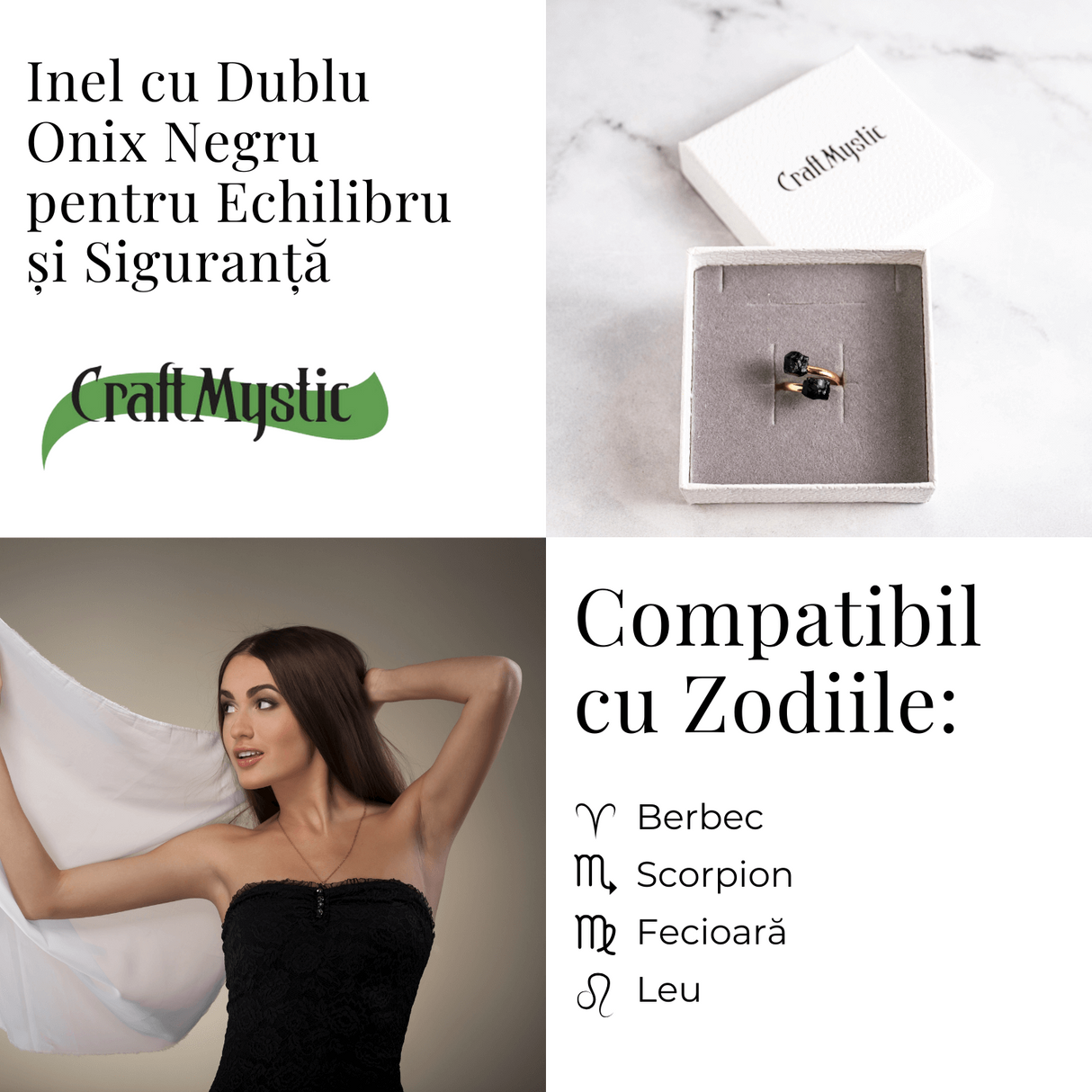 Inelul protectiei - Dublu Onix negru pentru echilibru si siguranta