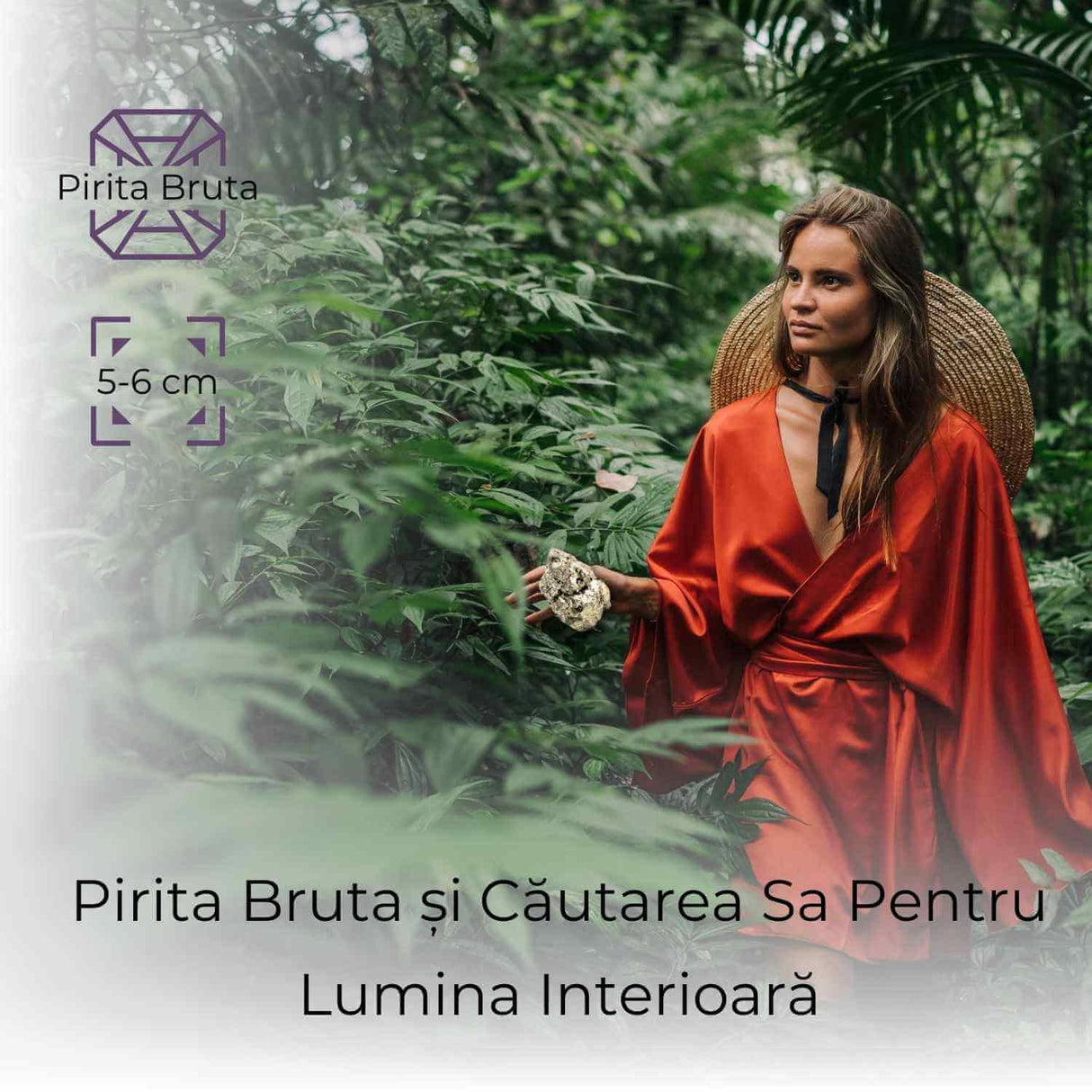 Specimen Pirita Bruta 5-6 cm - Amplifica Energia si Protectia
