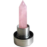 Sticla de apa cu varf de cristal Cuart Roz – Perfect pentru meditatie - Cadouri speciale pentru femei barbati prieteni