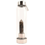 Sticla de apa cu varf de cristal Ametist - Perfect pentru meditatie - Cadouri speciale pentru femei barbati prieteni