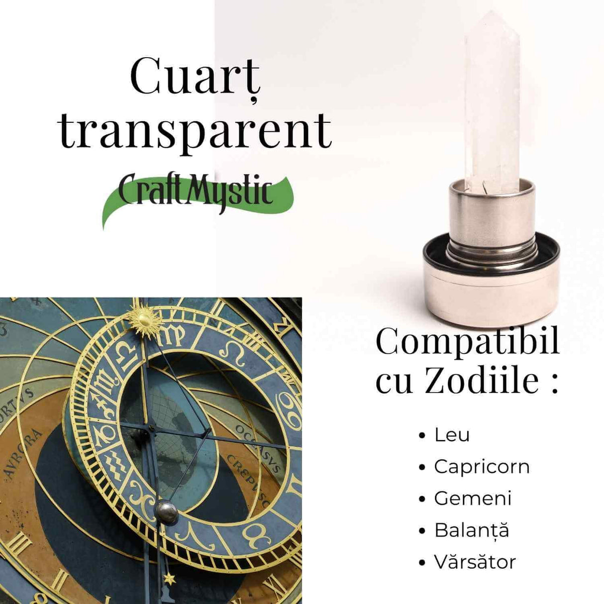 Sticla de apa cu varf de cristal Ametist - Perfect pentru meditatie - Cadouri speciale pentru femei barbati prieteni