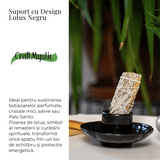 Suport design lotus negru – Pentru accesorii purificare si echilibru energetic