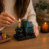 Suport Ceramic pentru Conuri Parfumate Cascada - Casuta Spirituala pentru Relaxare