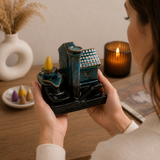 Suport Ceramic pentru Conuri Parfumate Cascada - Casuta Spirituala pentru Relaxare