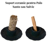 Suport Ceramica pentru Ritualuri de Purificare si Aromaterapie - Model Stabil si Termorezistent