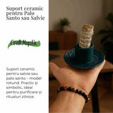 Suport Ceramica pentru Ritualuri de Purificare si Aromaterapie - Model Stabil si Termorezistent