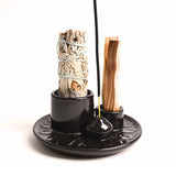 Suport ceramica pentru salvie, palo santo si betisoare - Eleganta si purificare