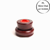 Suport lemn rotativ pentru sfere, oua si obiecte sferice 4-6 cm - Expunere eleganta si rotativa