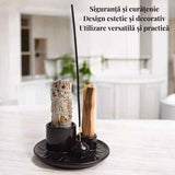 Suport ceramica pentru salvie, palo santo si betisoare - Eleganta si purificare