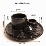 Suport ceramica pentru salvie, palo santo si betisoare - Eleganta si purificare