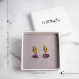 Talisman al Claritatii - Cercei cu Ametist si Nod Elegant