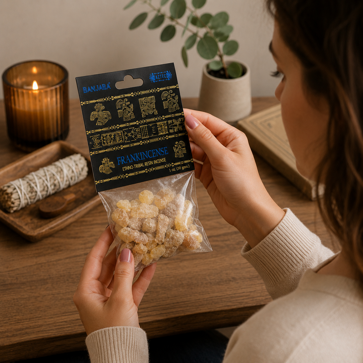 Tamaie Naturala Frankincense Banjara Aztec pentru Purificare si Echilibru Spiritual