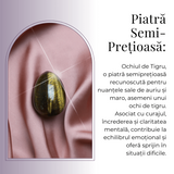 Ou Handmade de 50mm din Piatra Naturala de Ochi de Tigru
