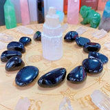 Piatra din Obsidian Negru Polisat (Rulat) 3-4 cm Ideale pentru Reiki si Vindecare Energetica