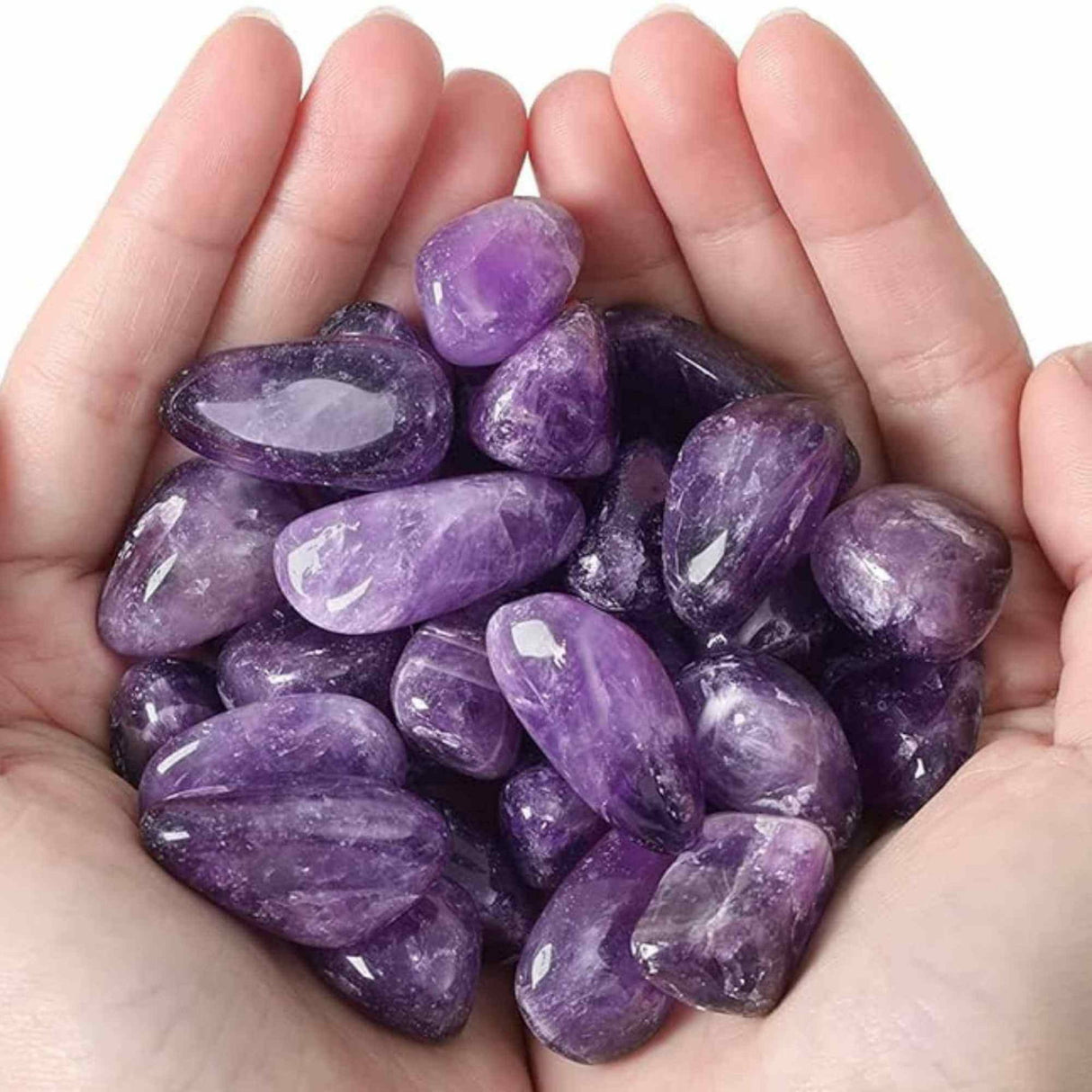 Piatra naturala de Ametist polisata (rulata) 4-5 cm Ideala pentru Reiki si Vindecare Energetica