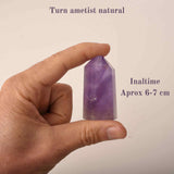 Turn de cristal semipretios vindecator hexagonal Ametist - Obelisc cu inaltimea intre 6-7 cm