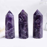 Turn de cristal semipretios vindecator hexagonal Ametist - Obelisc cu inaltimea intre 8-9 cm