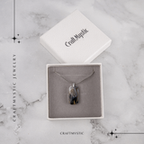 Colier Titanium cu Agat Dendritic Dreptunghiular - NaturA, Echilibru si Conexiune Interioara
