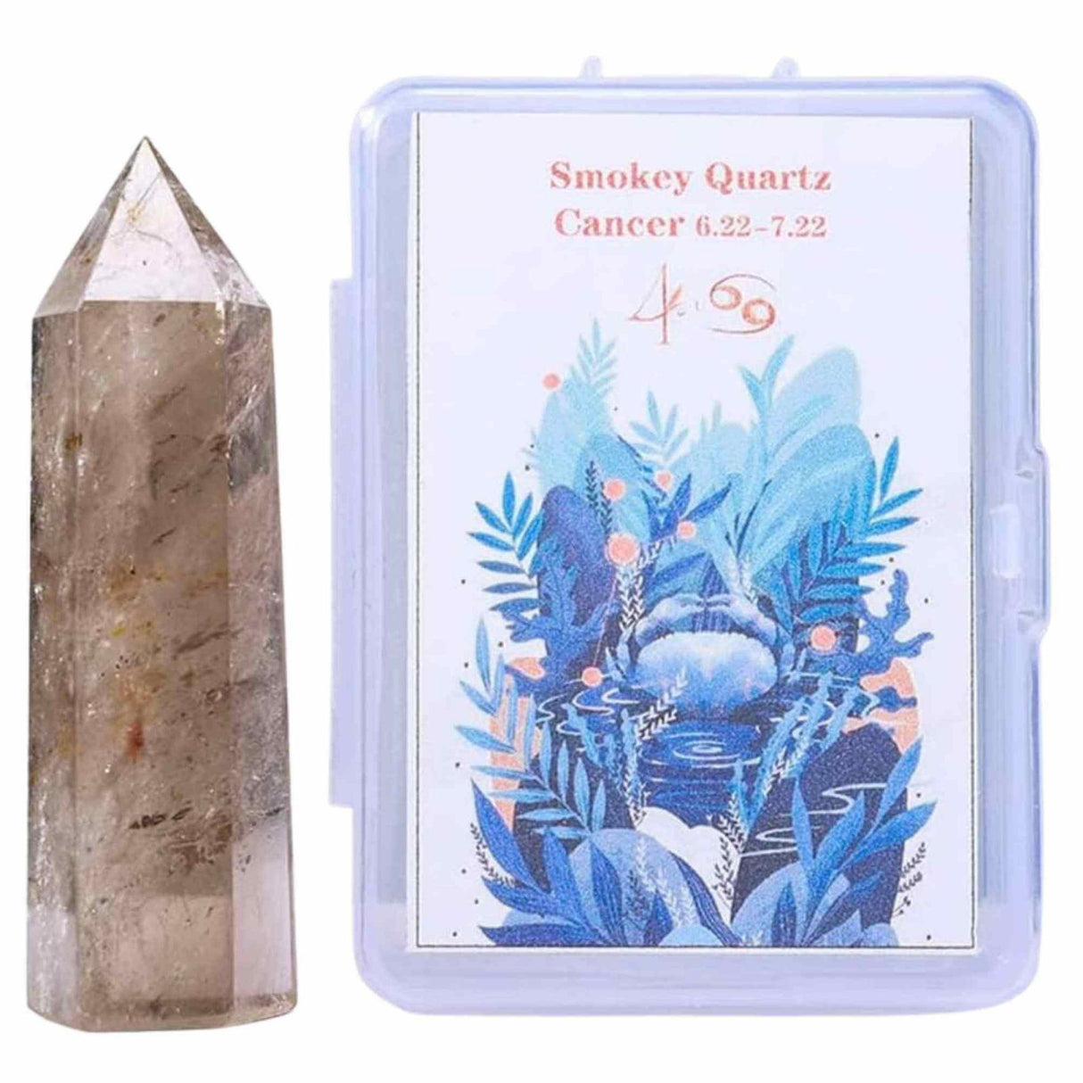 Varf de Cristal 6 cm pentru cele 12 zodii - Pietre semipretioase specifice zodiei Berbec- Un cadou deosebit
