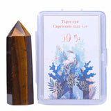 Varf de Cristal 6 cm pentru cele 12 zodii - Pietre semipretioase specifice zodiei Berbec- Un cadou deosebit