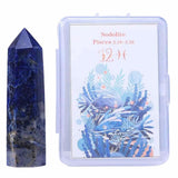 Varf de Cristal 6 cm pentru cele 12 zodii - Pietre semipretioase specifice zodiei Berbec- Un cadou deosebit