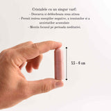 Varf de Cristal 6 cm pentru cele 12 zodii - Pietre semipretioase specifice zodiei Berbec- Un cadou deosebit