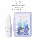 Varf de Cristal 6 cm pentru cele 12 zodii - Pietre semipretioase specifice zodiei Berbec- Un cadou deosebit