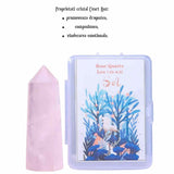 Varf de Cristal 6 cm pentru cele 12 zodii - Pietre semipretioase specifice zodiei Berbec- Un cadou deosebit