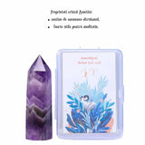 Varf de Cristal 6 cm pentru cele 12 zodii - Pietre semipretioase specifice zodiei Berbec- Un cadou deosebit