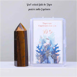Varf de Cristal 6 cm pentru cele 12 zodii - Pietre semipretioase specifice zodiei Berbec- Un cadou deosebit