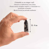 Varf de Cristal 6 cm pentru cele 12 zodii - Pietre semipretioase specifice zodiei Berbec- Un cadou deosebit