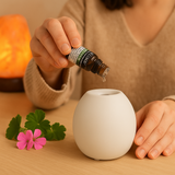 Ulei esențial organic Geranium 10 ml (Pelargonium graveolens) - floral, echilibrant, pentru difuzor & masaj diluat