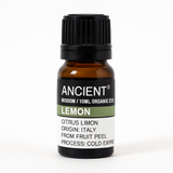 Ulei esential organic Lemon 10 ml (Citrus limon) – proaspat, purificator, pentru difuzor & curatenie naturala